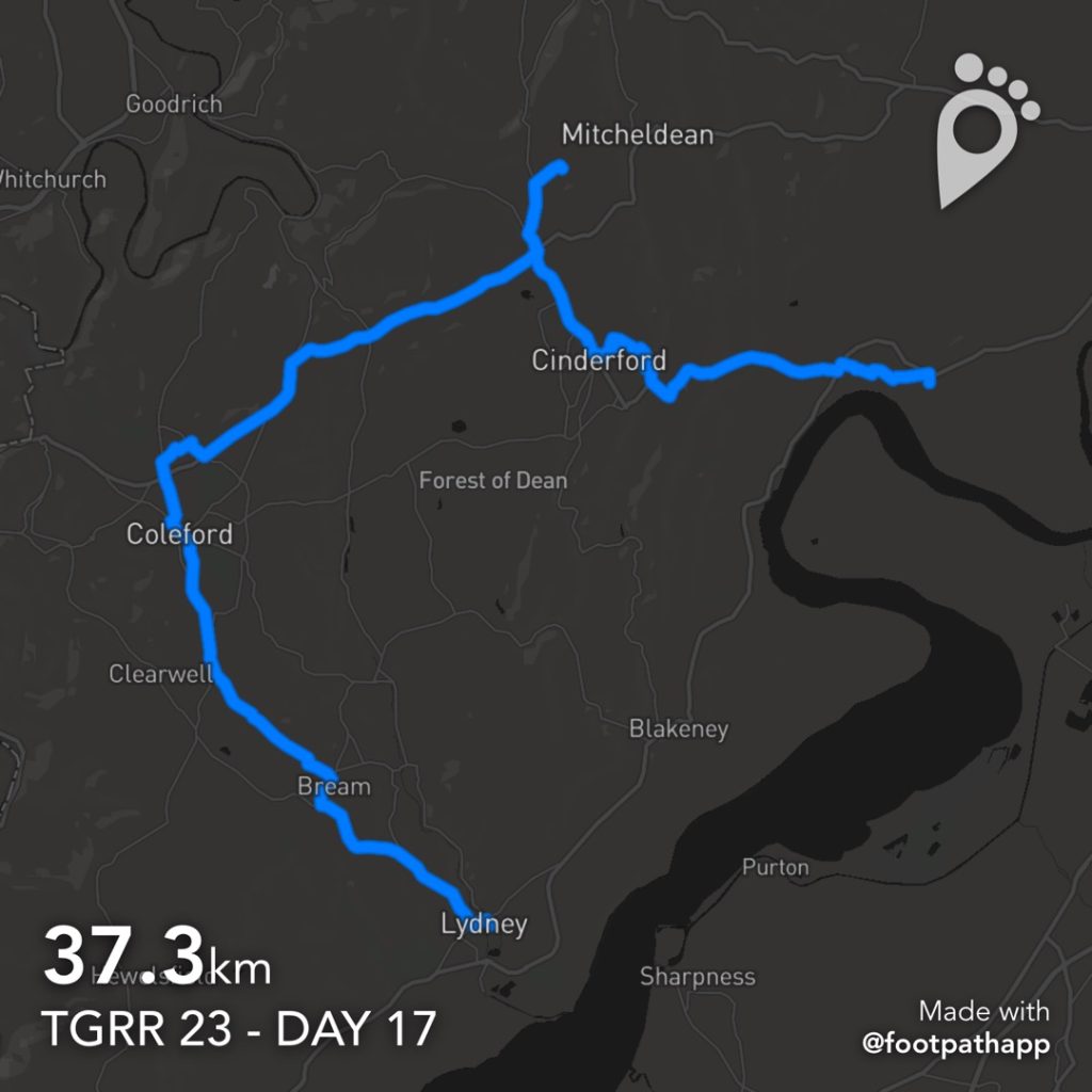 TGRR 2023 - Day 17 - Route Map