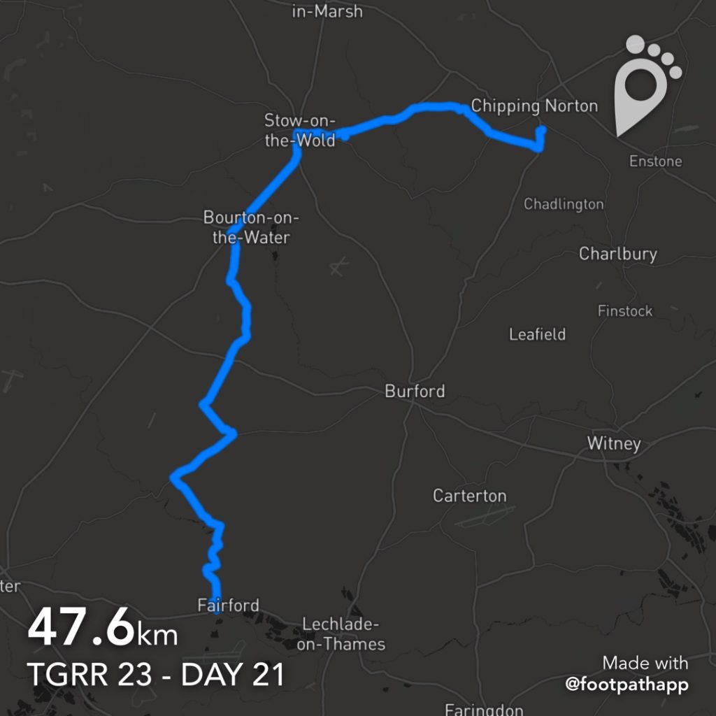 TGRR 2023 - Day 21 - Route Map
